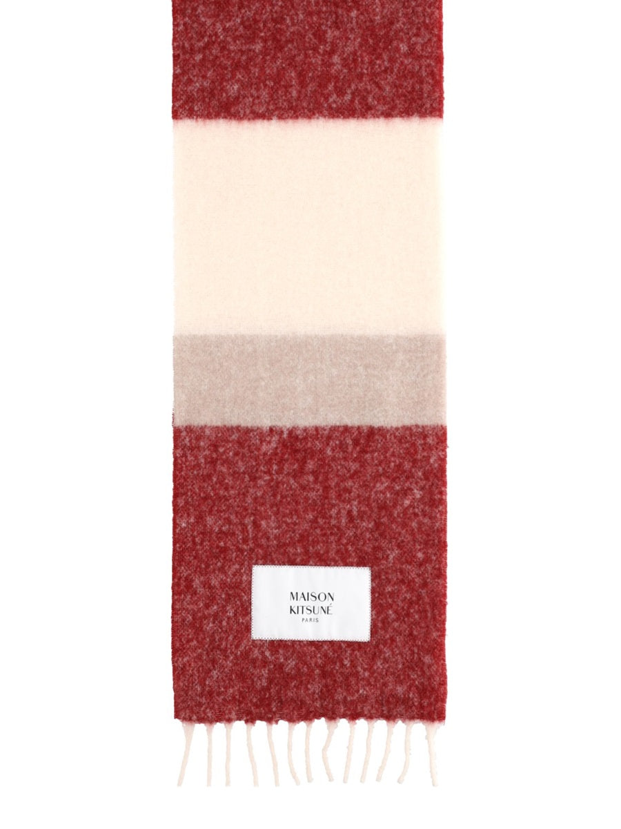 MAISON KITSUNÉ Elegant Women's Alpaca Blend Scarf