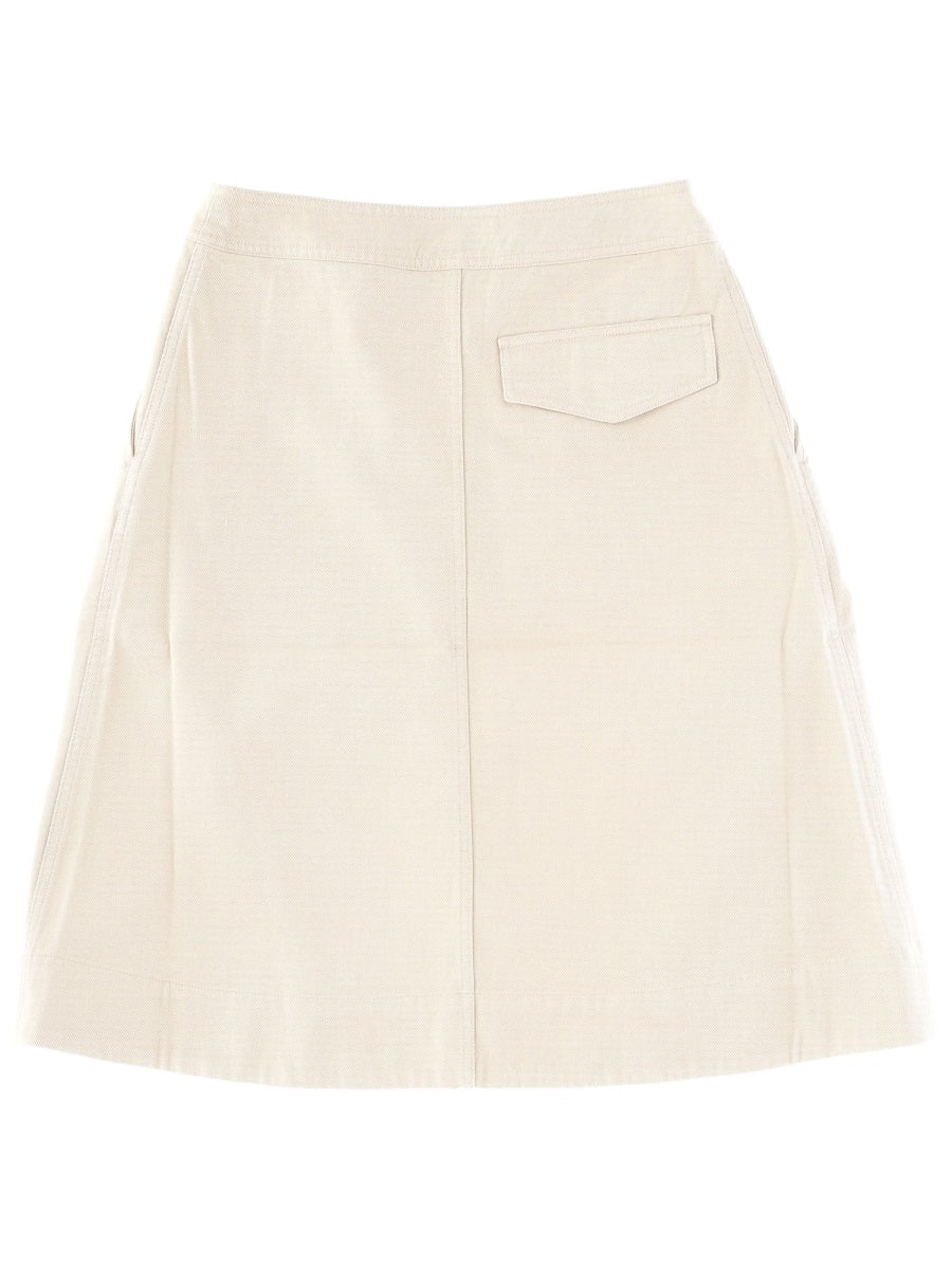 MARGARET HOWELL Classic Wool Blend Mini Skirt