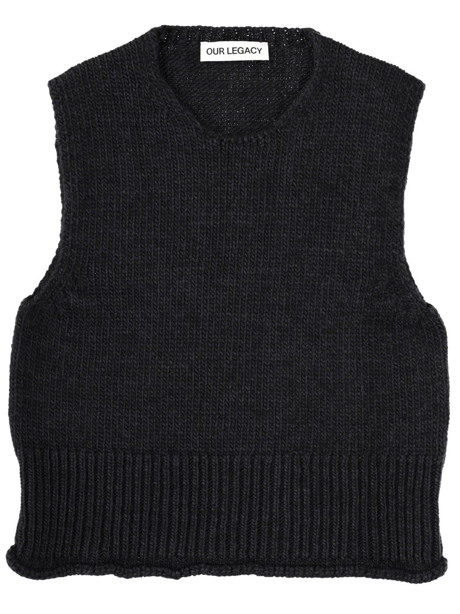OUR LEGACY Luxurious Wool-Silk Blend Men's Vest