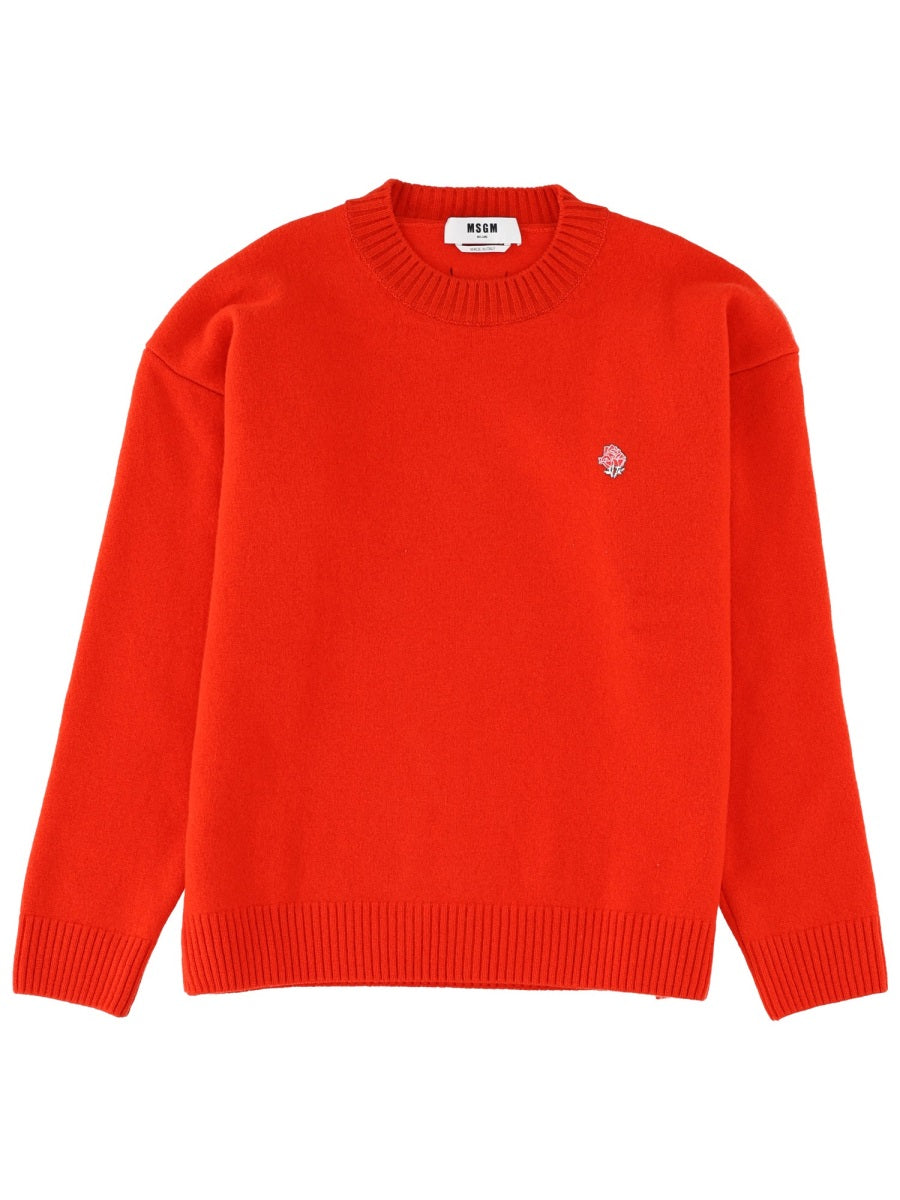 MSGM Stylish Merino Wool Sweater for Men - FW25 Collection