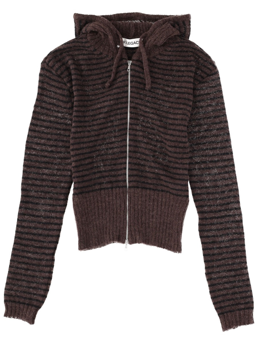 OUR LEGACY Fuzzy Alpaca Stripe Sweater for Women - FW25