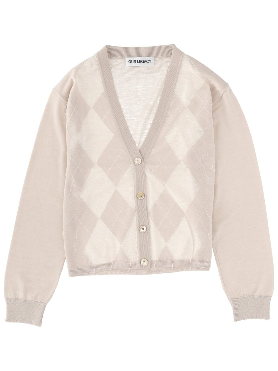 OUR LEGACY Wool Argyle Sweater for Women