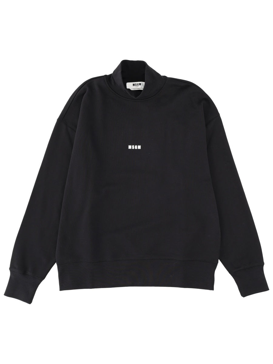 MSGM Urban Classic Black Sweatshirt for Men