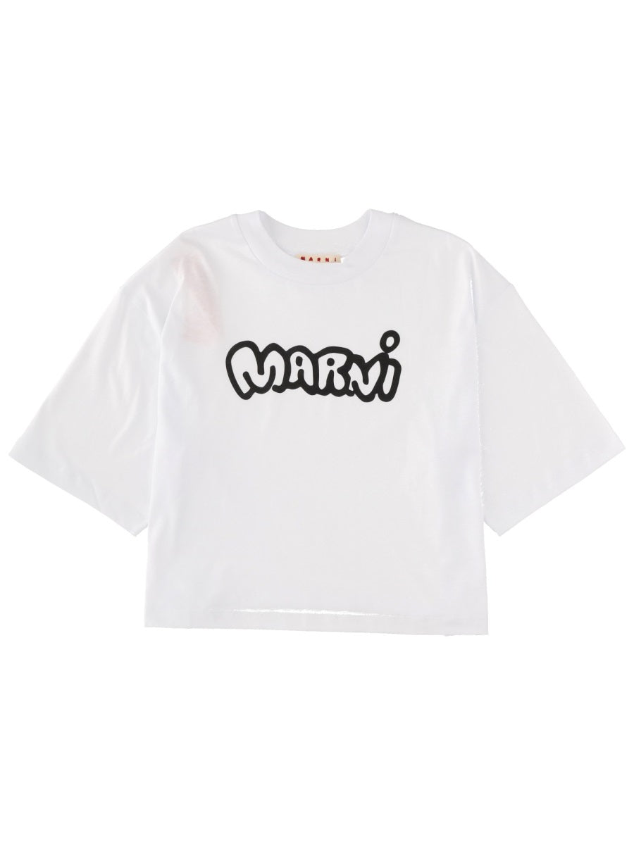 MARNI Women's Cotton Knit T-Shirt - FW25 Collection
