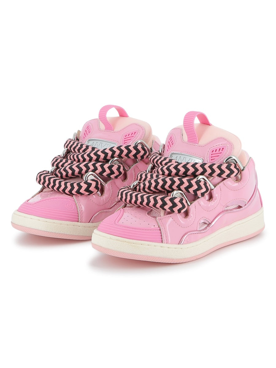 LANVIN Unisex Mini Leather Sneakers for Kids