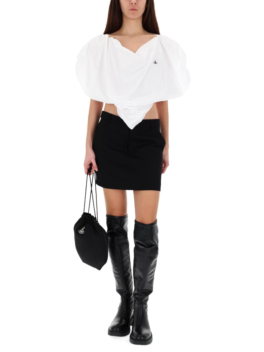 VIVIENNE WESTWOOD Heart Motif Cotton Top for Women