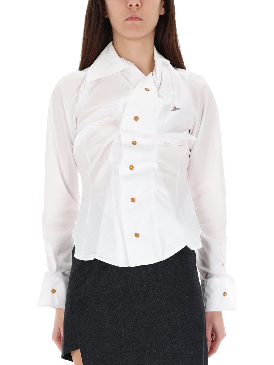 VIVIENNE WESTWOOD Classic Cotton Women's Shirt - FW25 Collection
