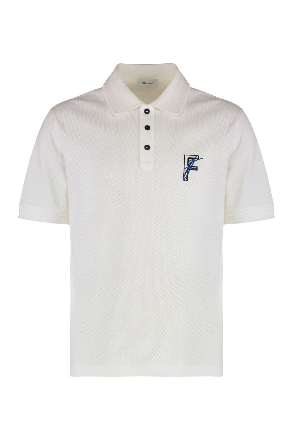 Ferragamo Classic Cotton-Piqué Polo Shirt