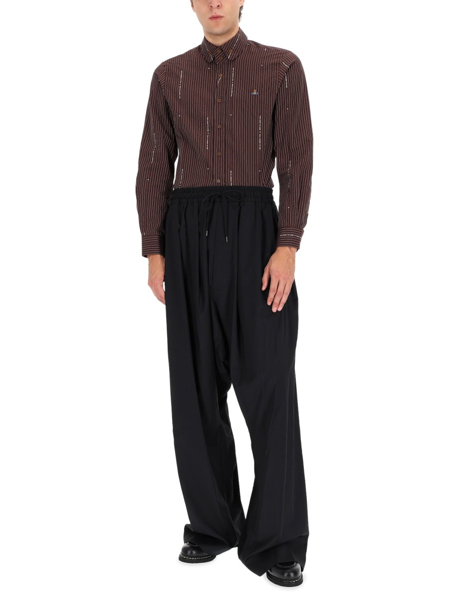 VIVIENNE WESTWOOD Sophisticated Virgin Wool Trousers for Men - FW25 Collection