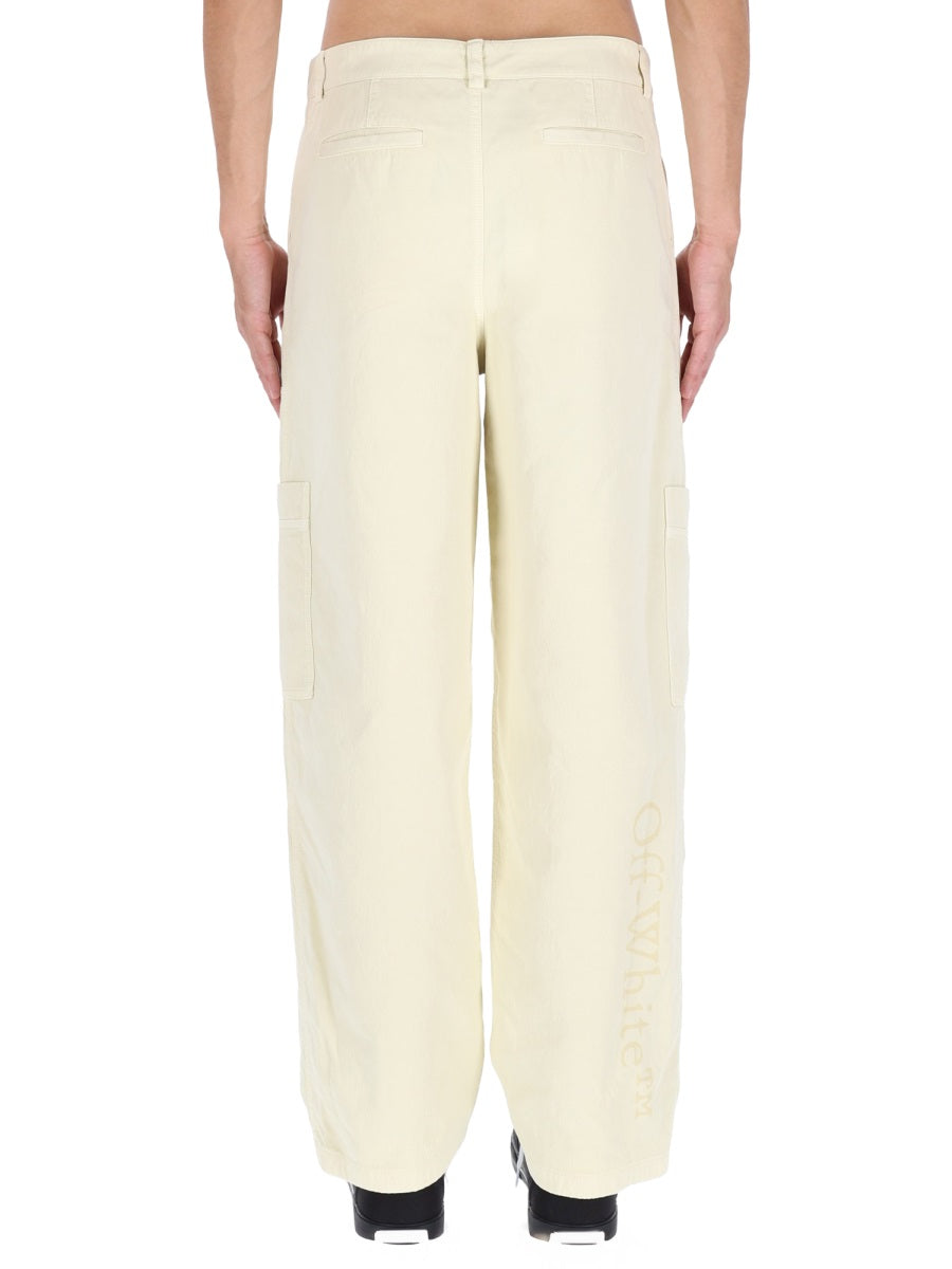 OFF-WHITE Cotton Trousers for Men - FW25 Collection