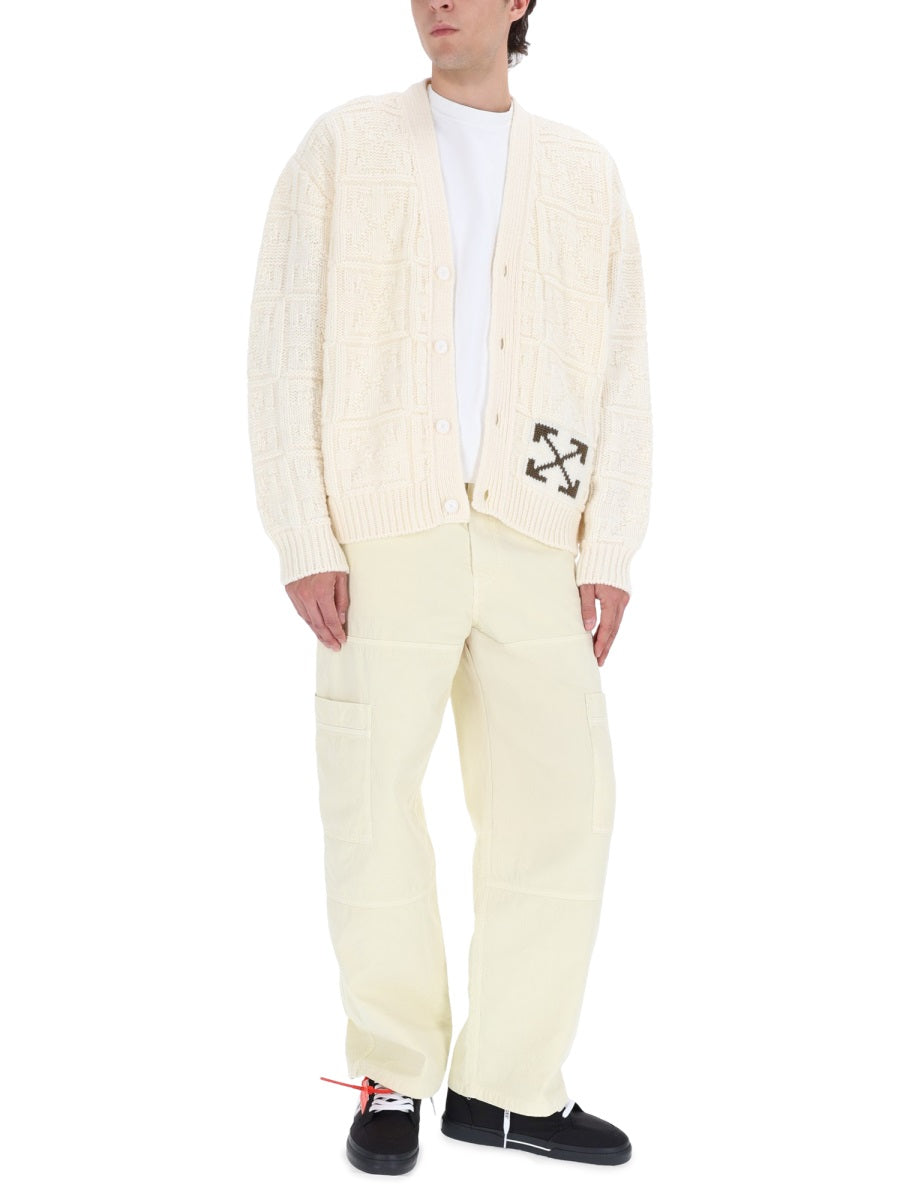 OFF-WHITE Cotton Trousers for Men - FW25 Collection