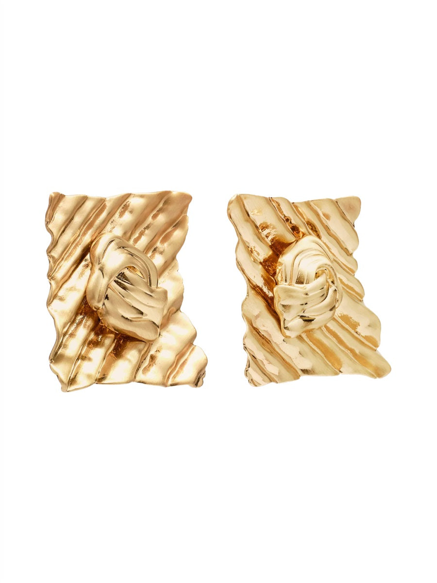 CULT GAIA Brushed Brass Earrings