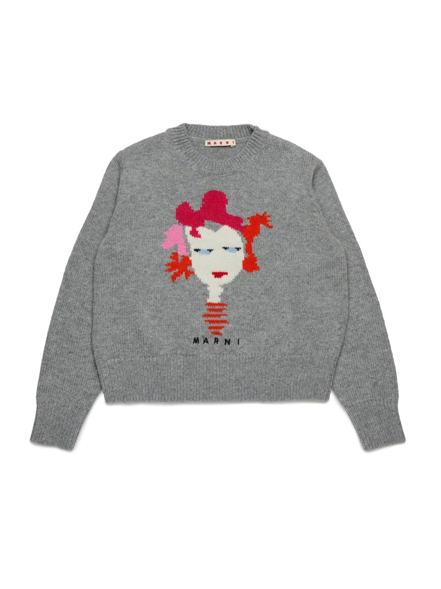 MARNI Chic Mini Sweater for Girls - FW25