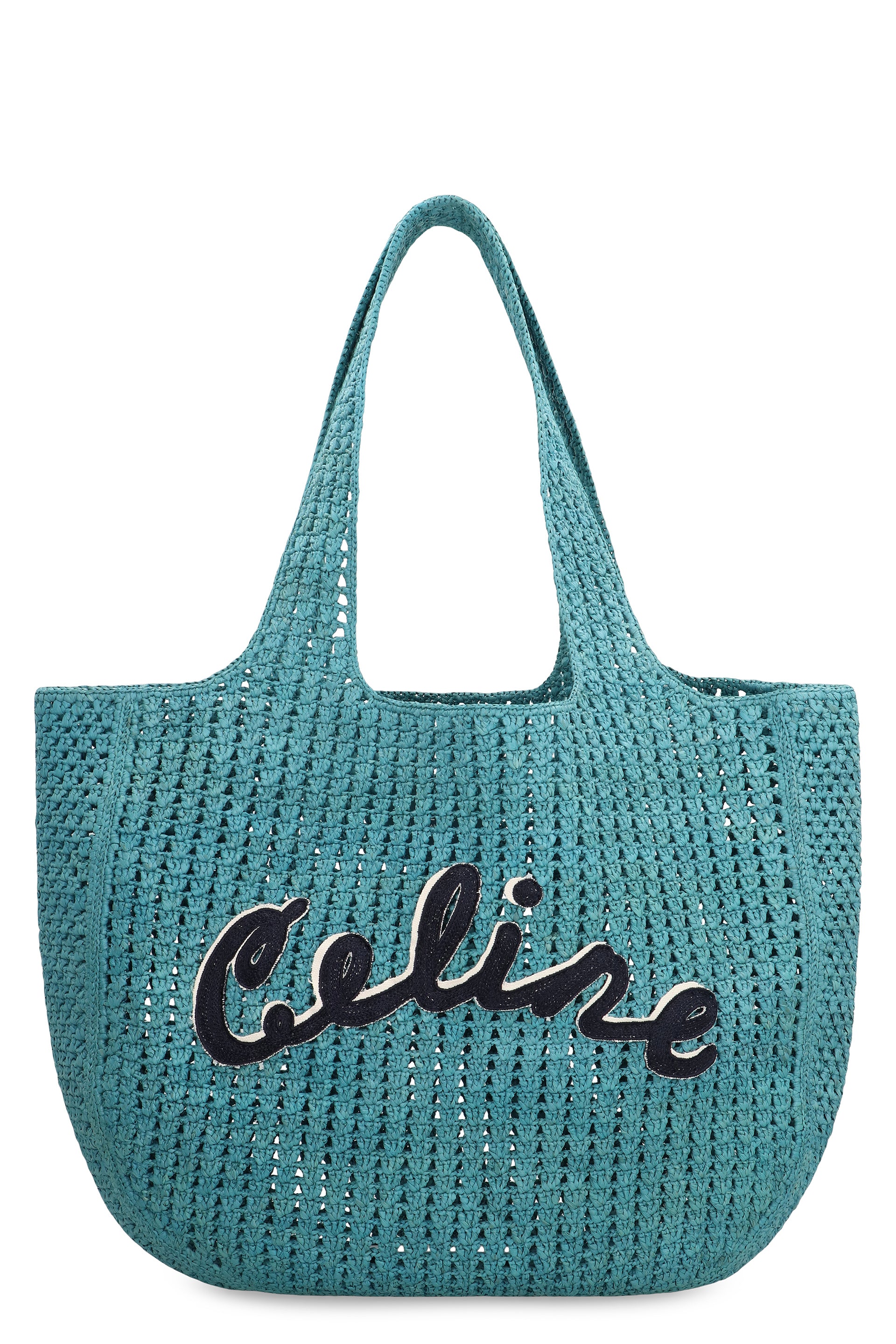 CELINE Spacious Hobo Handbag 53x34cm in Raffia