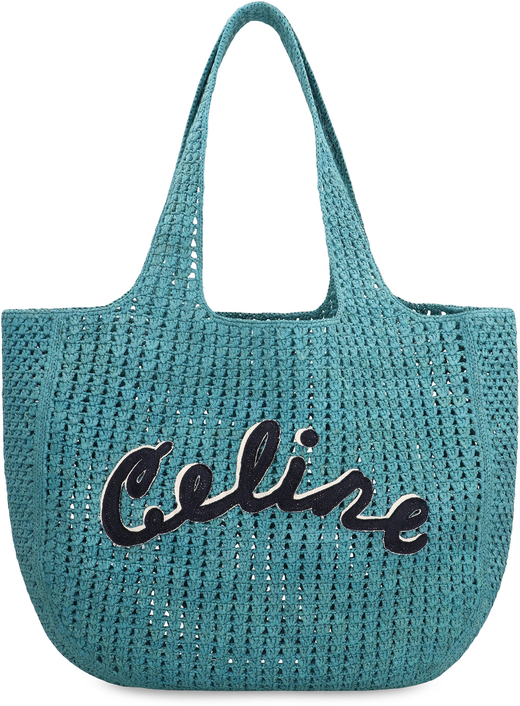 CELINE Spacious Hobo Handbag 53x34cm in Raffia