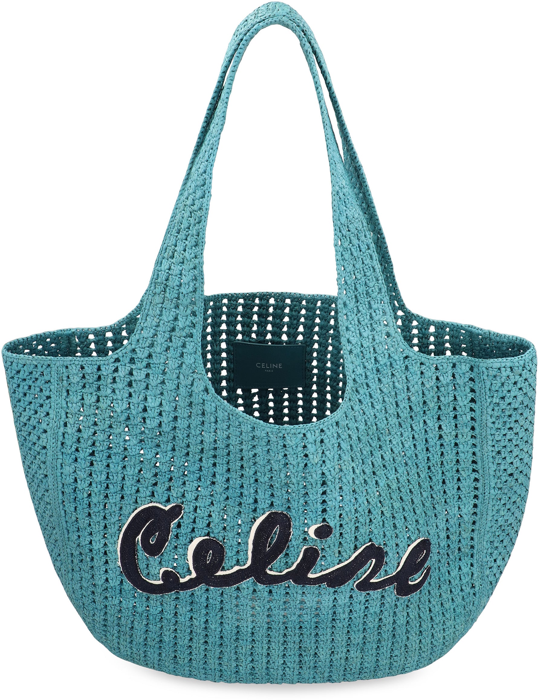 CELINE Spacious Hobo Handbag 53x34cm in Raffia