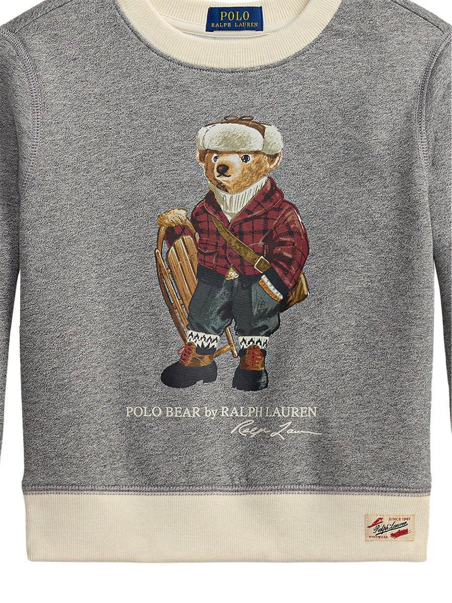 POLO RALPH LAUREN Vintage Bear Knit Pullover Sweatshirt for Kids