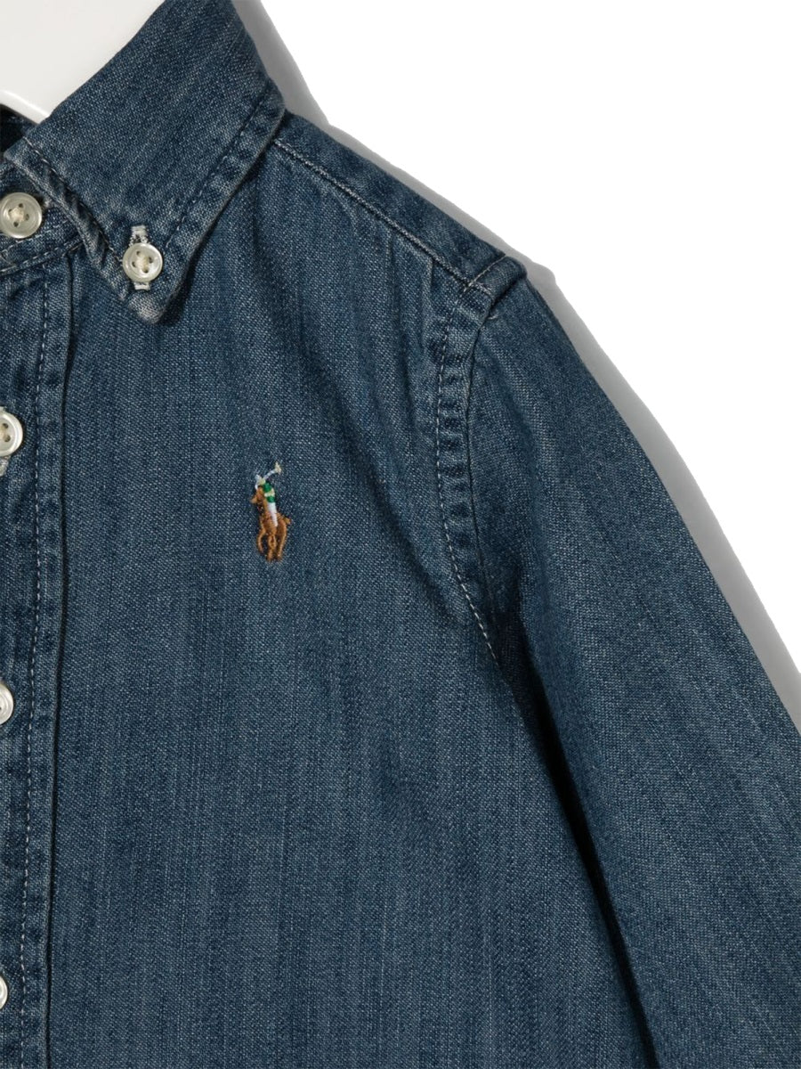 POLO RALPH LAUREN Mini Long Sleeve Button-Down Shirt for Boys