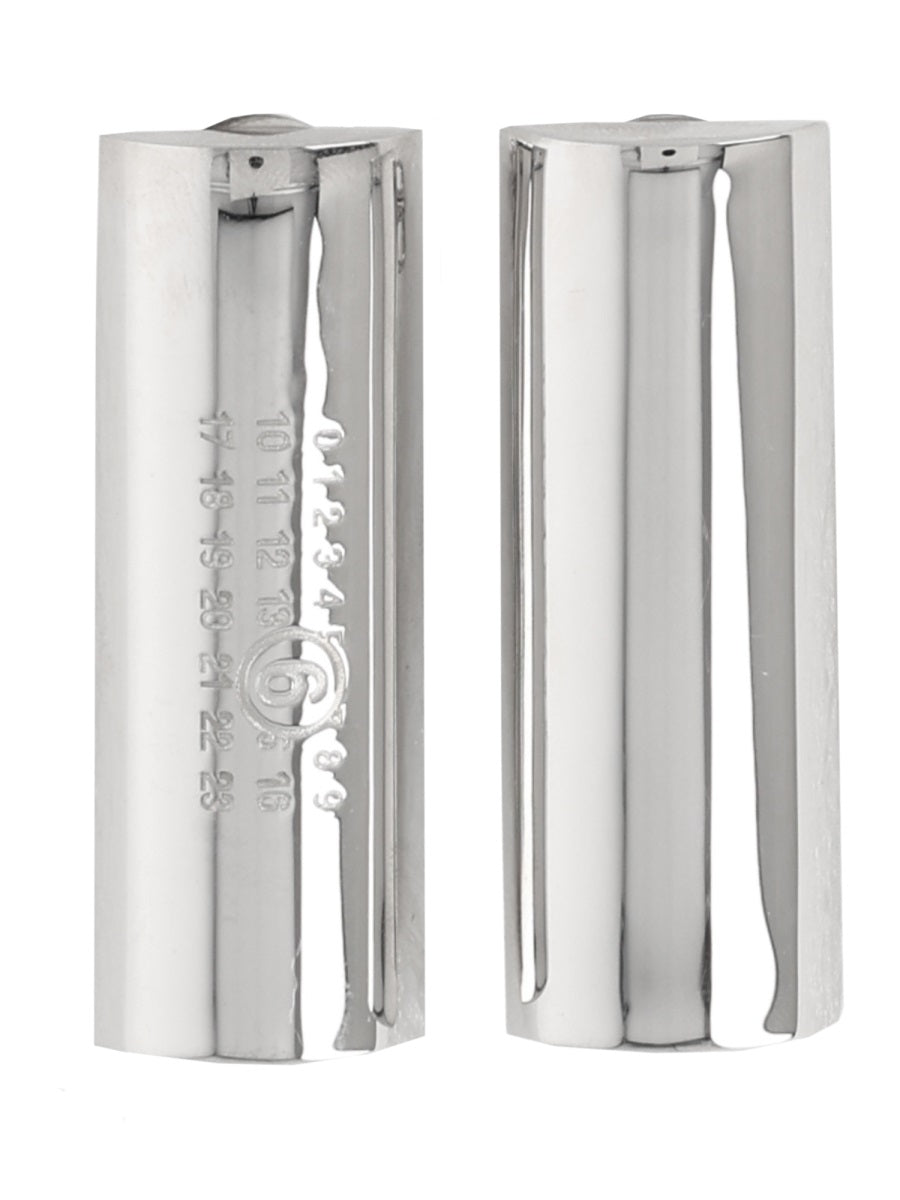 MM6 MAISON MARGIELA Elegant Mini Brass and Silver Earrings