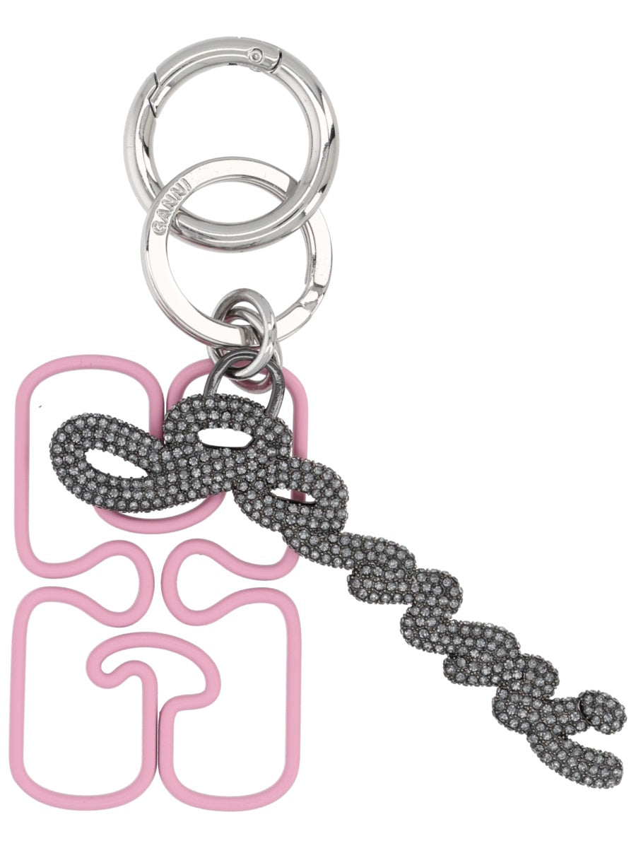 GANNI Fashionable Key Holder for Women - FW25 Collection