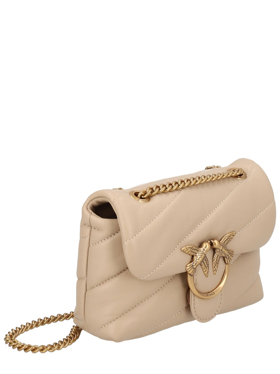 PINKO Chic Leather Mini Shoulder Bag