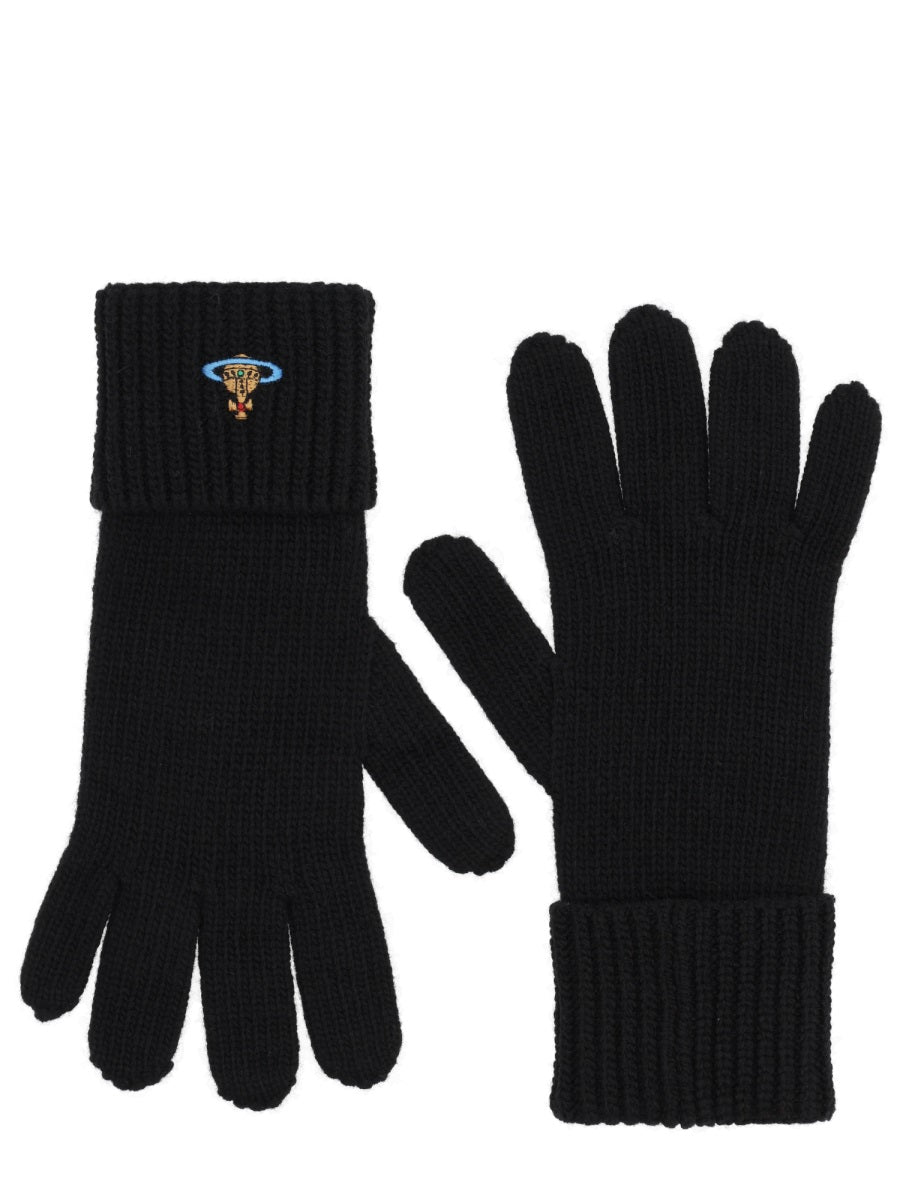 VIVIENNE WESTWOOD Elegantly Crafted Wool Gloves for Women - FW25 Collection