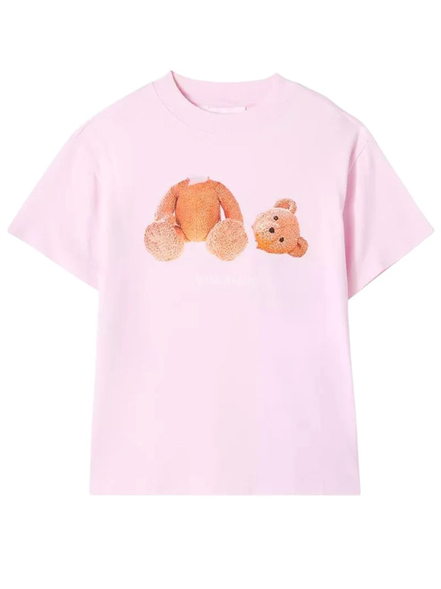 PALM ANGELS Mini Paint Spray Bear Short Sleeve Tee