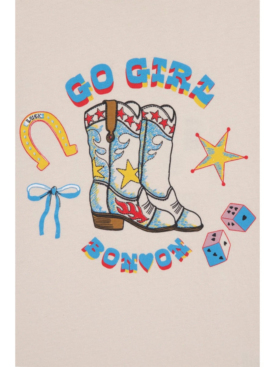 BONTON Mini 'Go Girl' T-Shirt