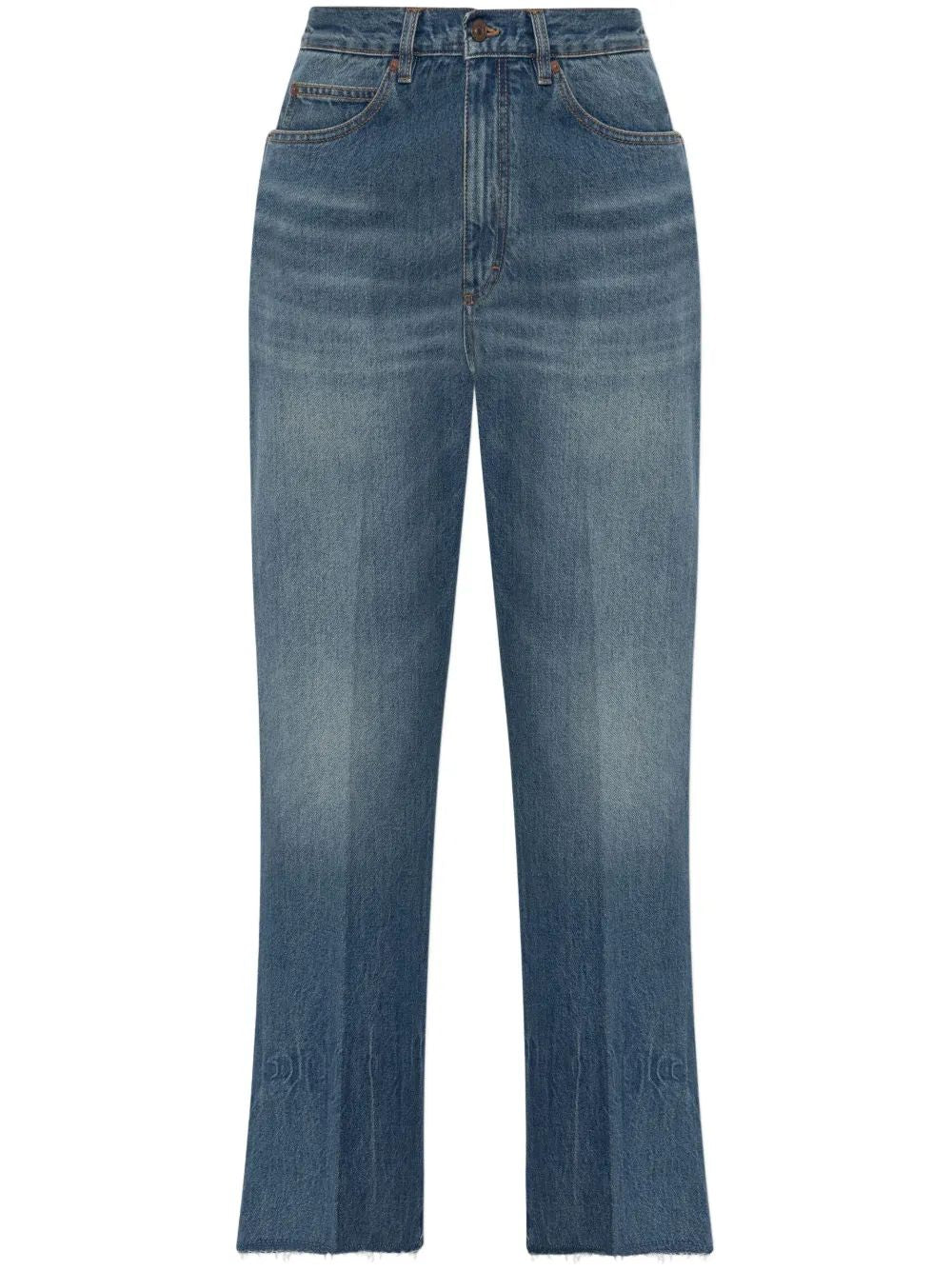 VICTORIA BECKHAM Vintage Cropped Denim Jean Pants for Women