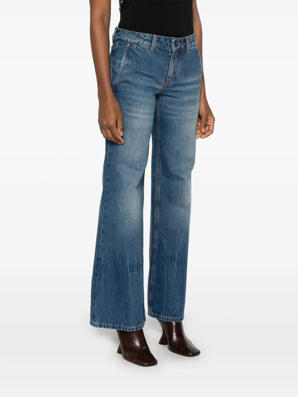 VICTORIA BECKHAM Gigi Flared Denim Jean Pants for Women