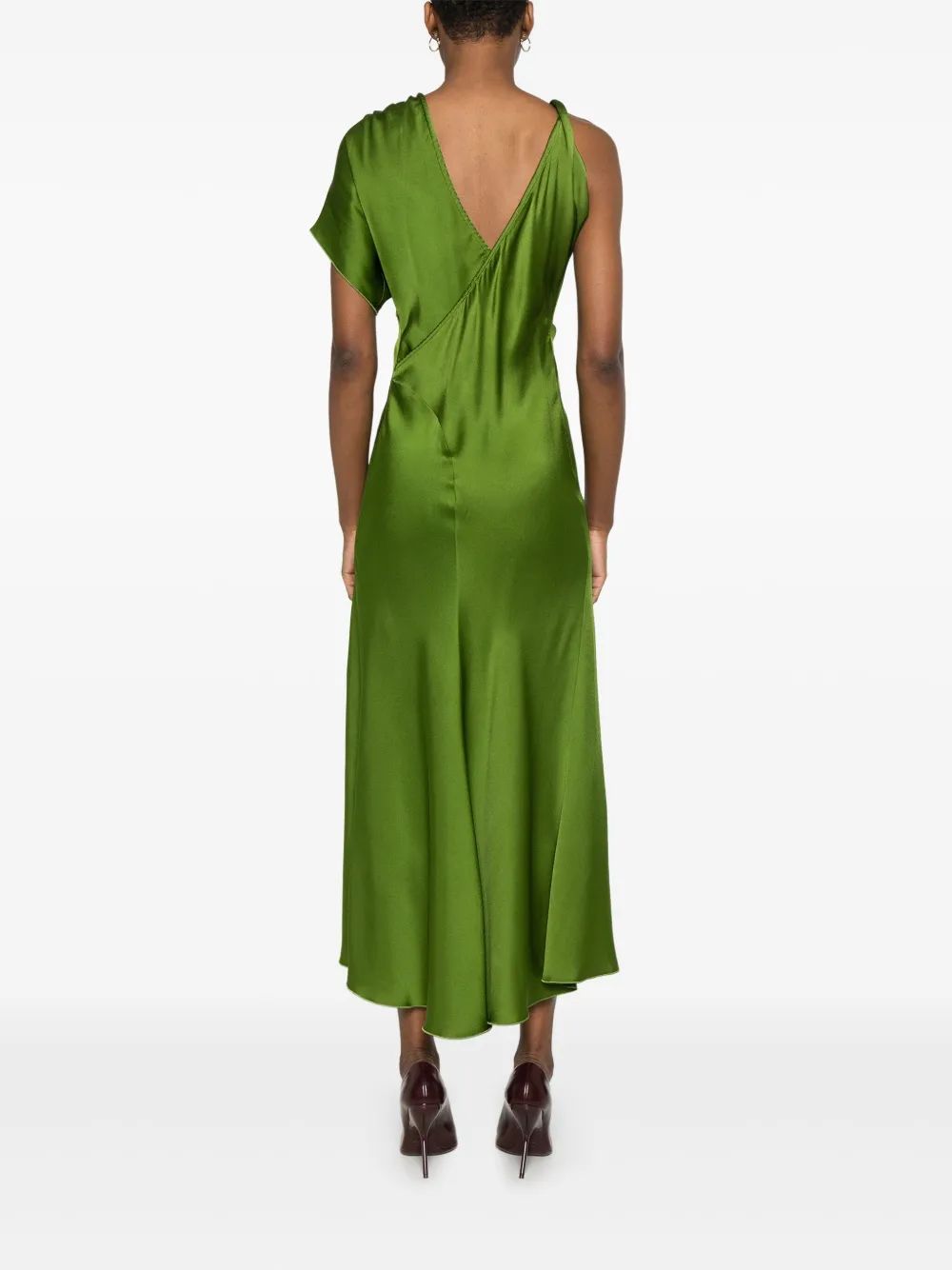 VICTORIA BECKHAM Asymmetric One Sleeve Mini Dress