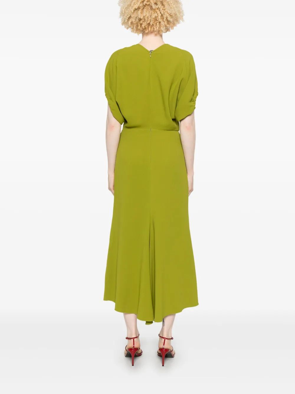 VICTORIA BECKHAM Chic Batman Sleeve Mini Dress