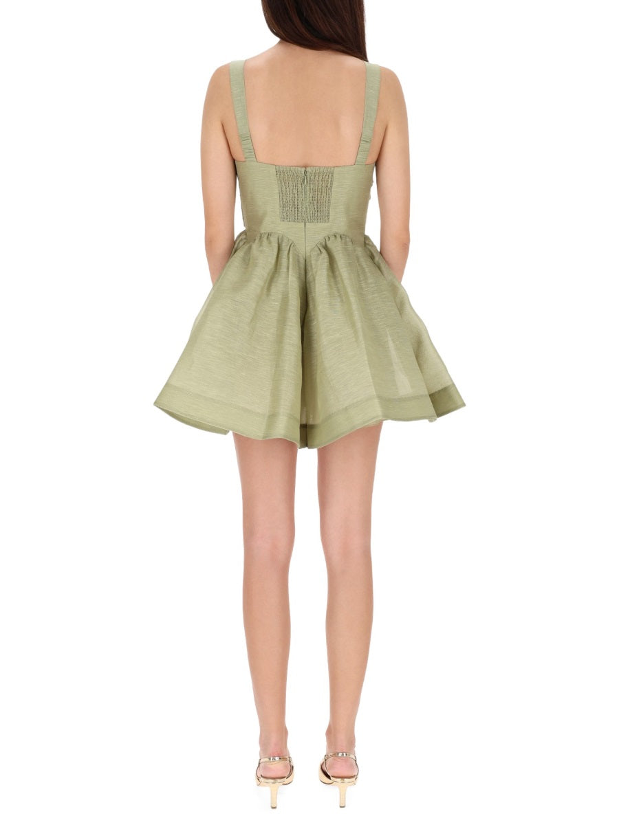 ZIMMERMANN Mini Rebellion Drape Dress (Size 1)