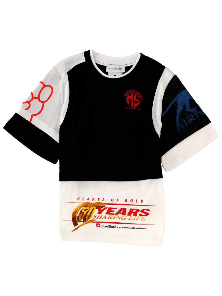 MARINE SERRE Cotton T-Shirt for Women - FW25 Collection