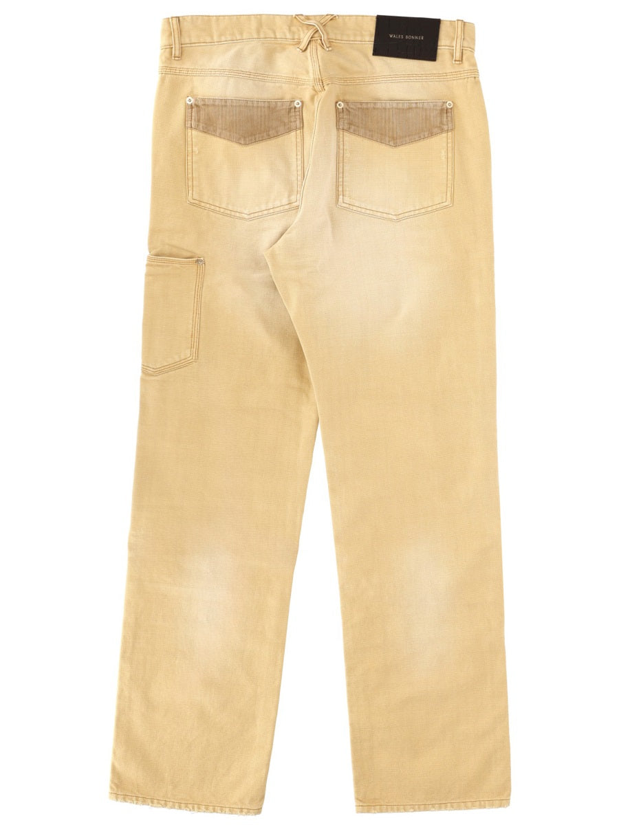 WALES BONNER Unisex Cotton Jeans - FW25 Edition