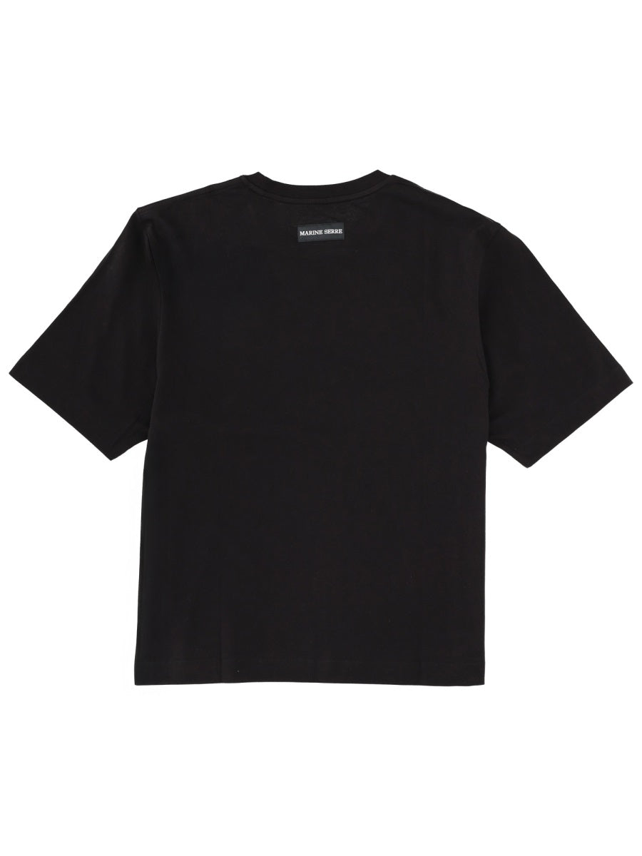 MARINE SERRE Classic Cotton T-Shirt for Men - FW25 Collection