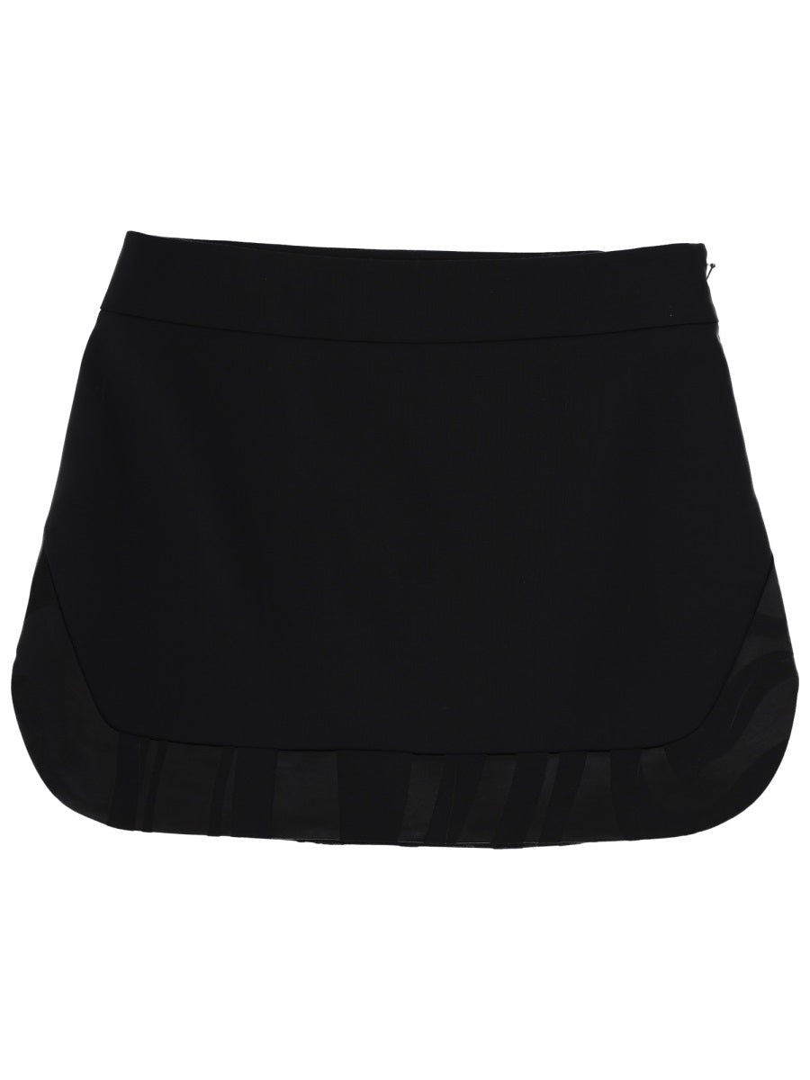 PUCCI Elegant Virgin Wool Mini Skirt for Women - FW25 Collection
