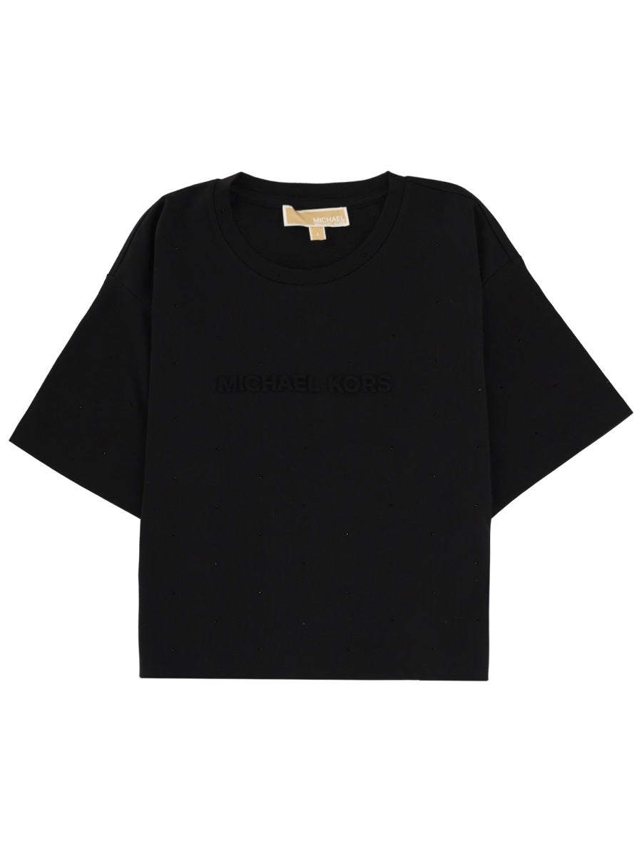 MICHAEL BY MICHAEL KORS Organic Cotton T-Shirt for Women - FW25 Collection