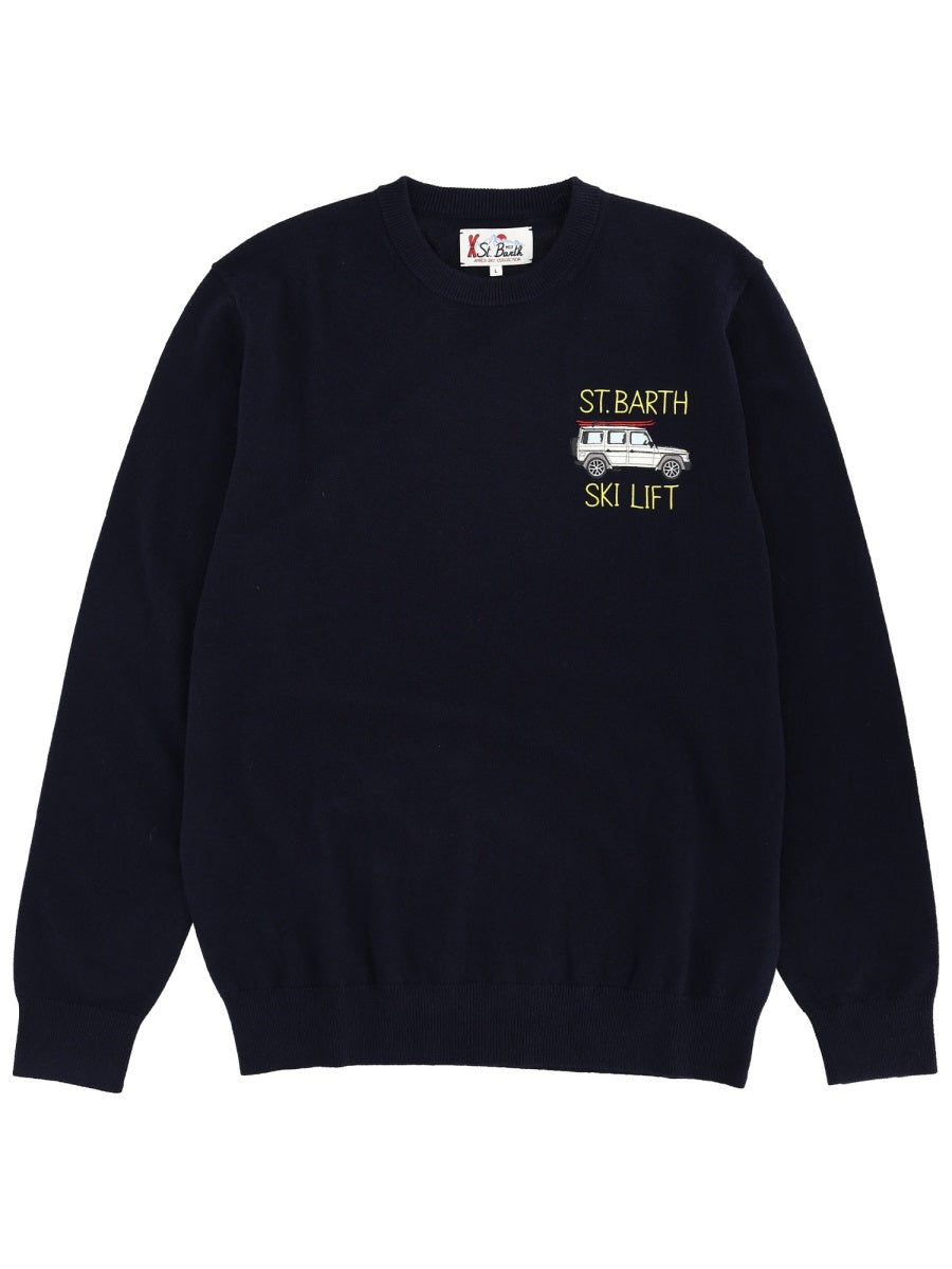 MC2 SAINT BARTH Cozy Wool Sweatshirt for Men - FW25 Collection