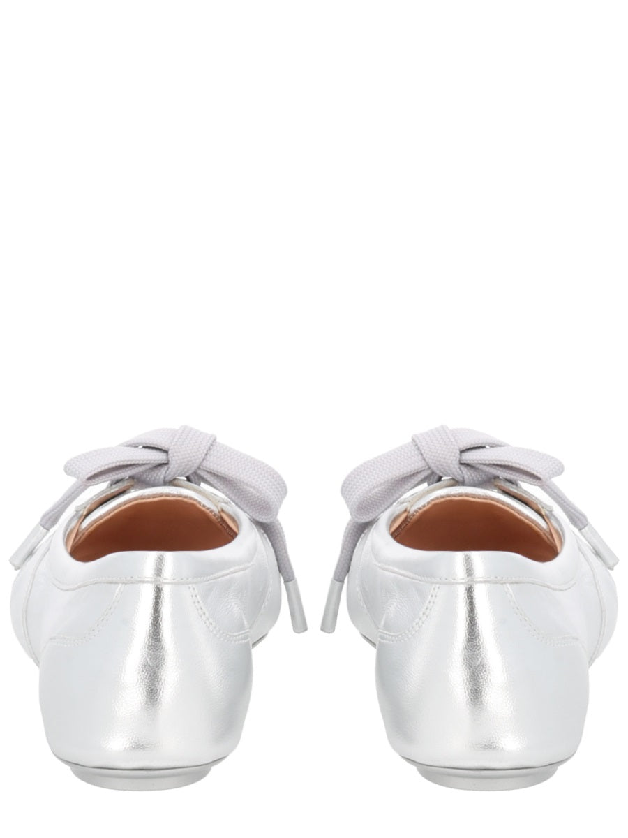 GIANVITO ROSSI Women's Leather Mini Ballerina Flats