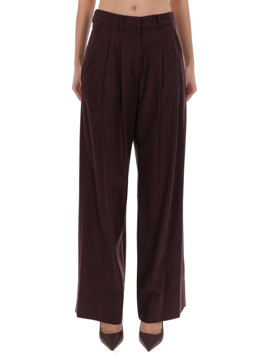 PT TORINO Stylish Virgin Wool Blend Trousers for Women