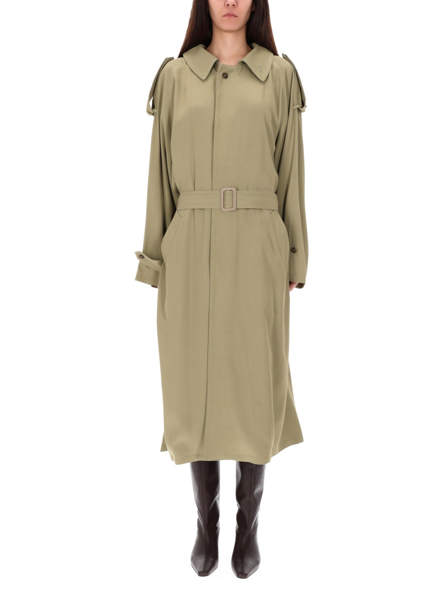 MM6 MAISON MARGIELA Chic Women's Draped Trench Coat