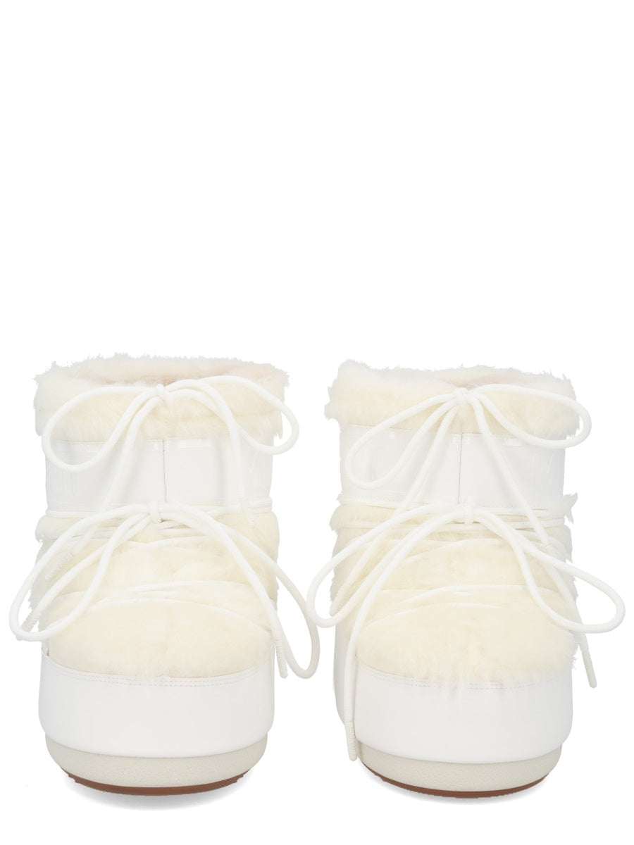 MOON BOOT Mini Sheepskin and Suede Unisex Boots for FW25