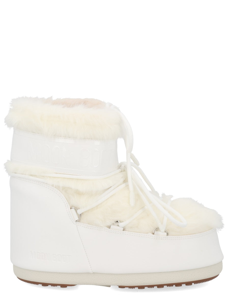 MOON BOOT Mini Sheepskin and Suede Unisex Boots for FW25