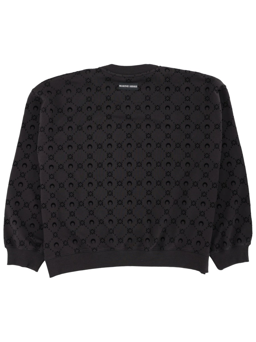 MARINE SERRE Cotton Sweatshirt for Men - FW25 Collection