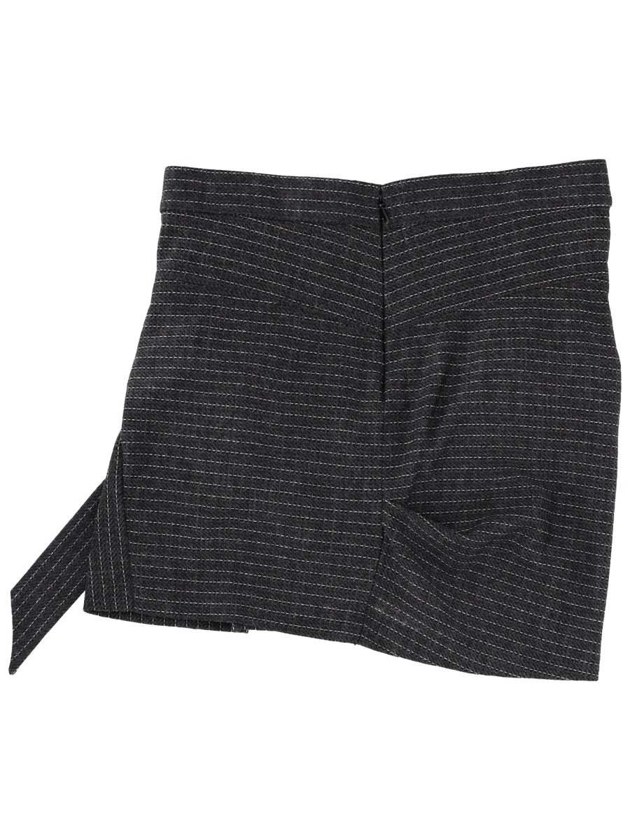 ISABEL MARANT Virgin Wool Mini Skirt