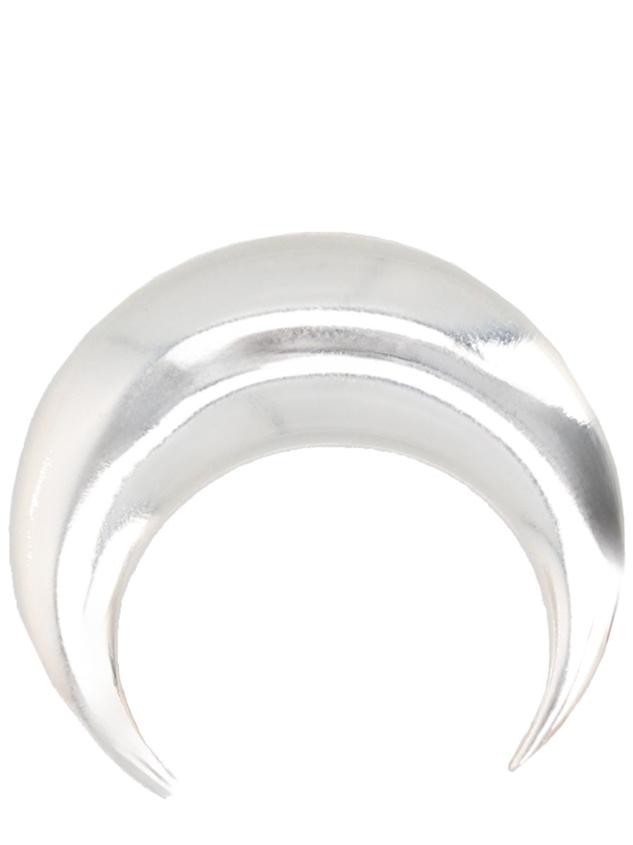 MARINE SERRE Elegant Silver Mini Earrings for Women