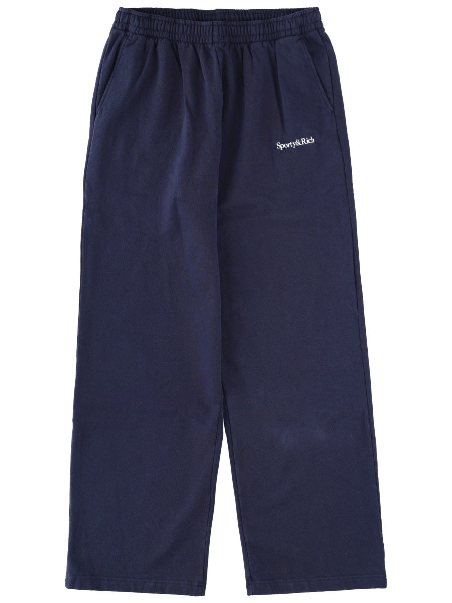 SPORTY&RICH Unisex Cotton Trousers FW25