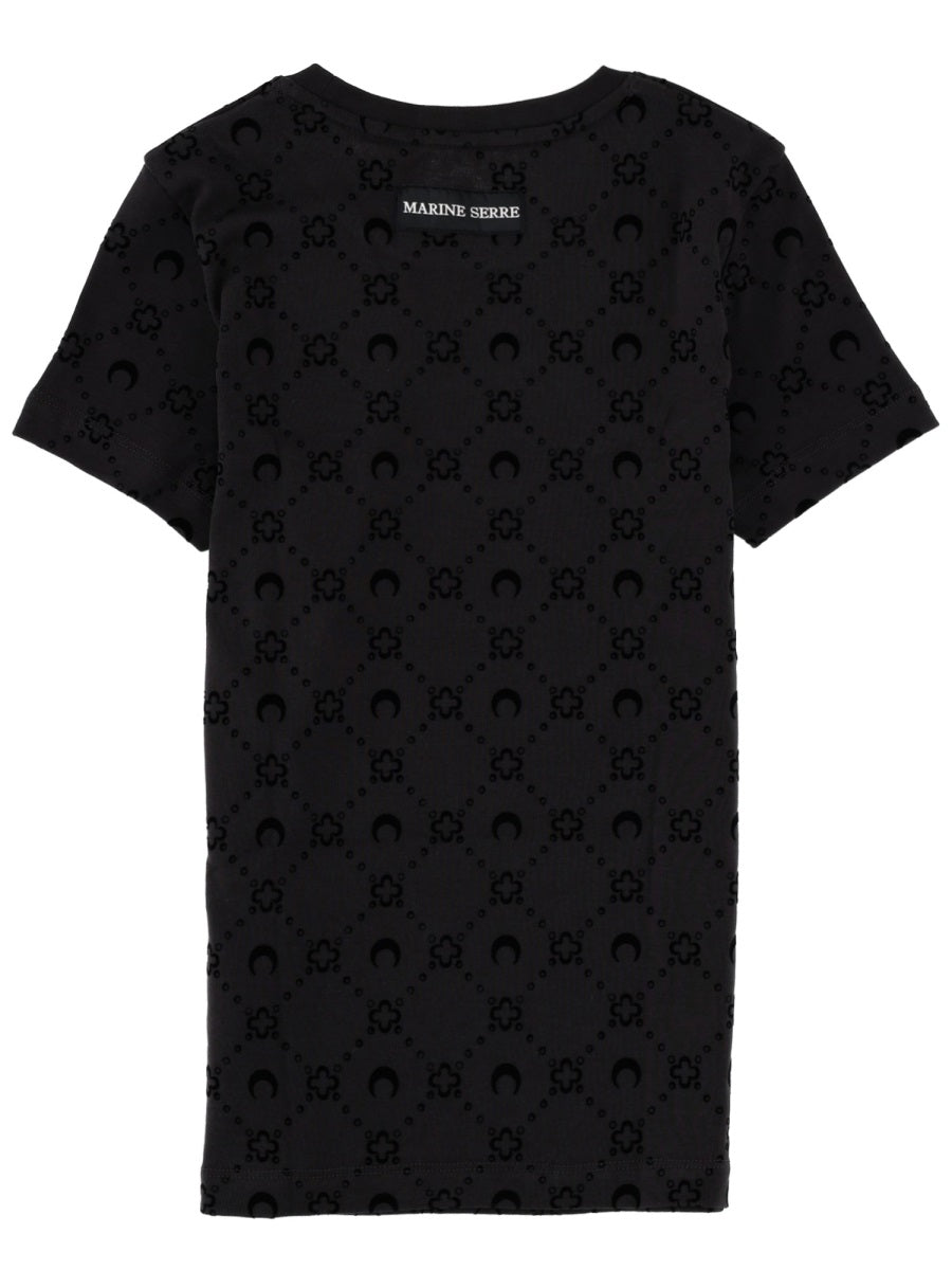 MARINE SERRE Cotton T-Shirt for Women - FW25 Collection