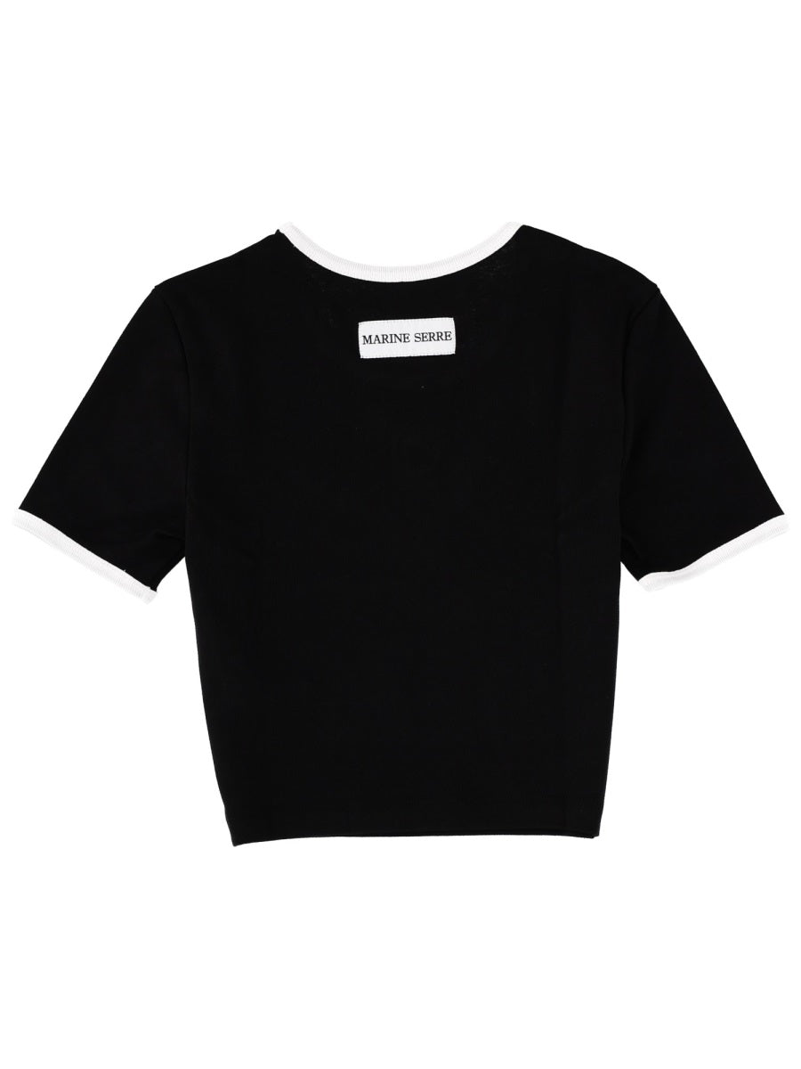 MARINE SERRE Cotton T-Shirt for Women - FW25 Collection